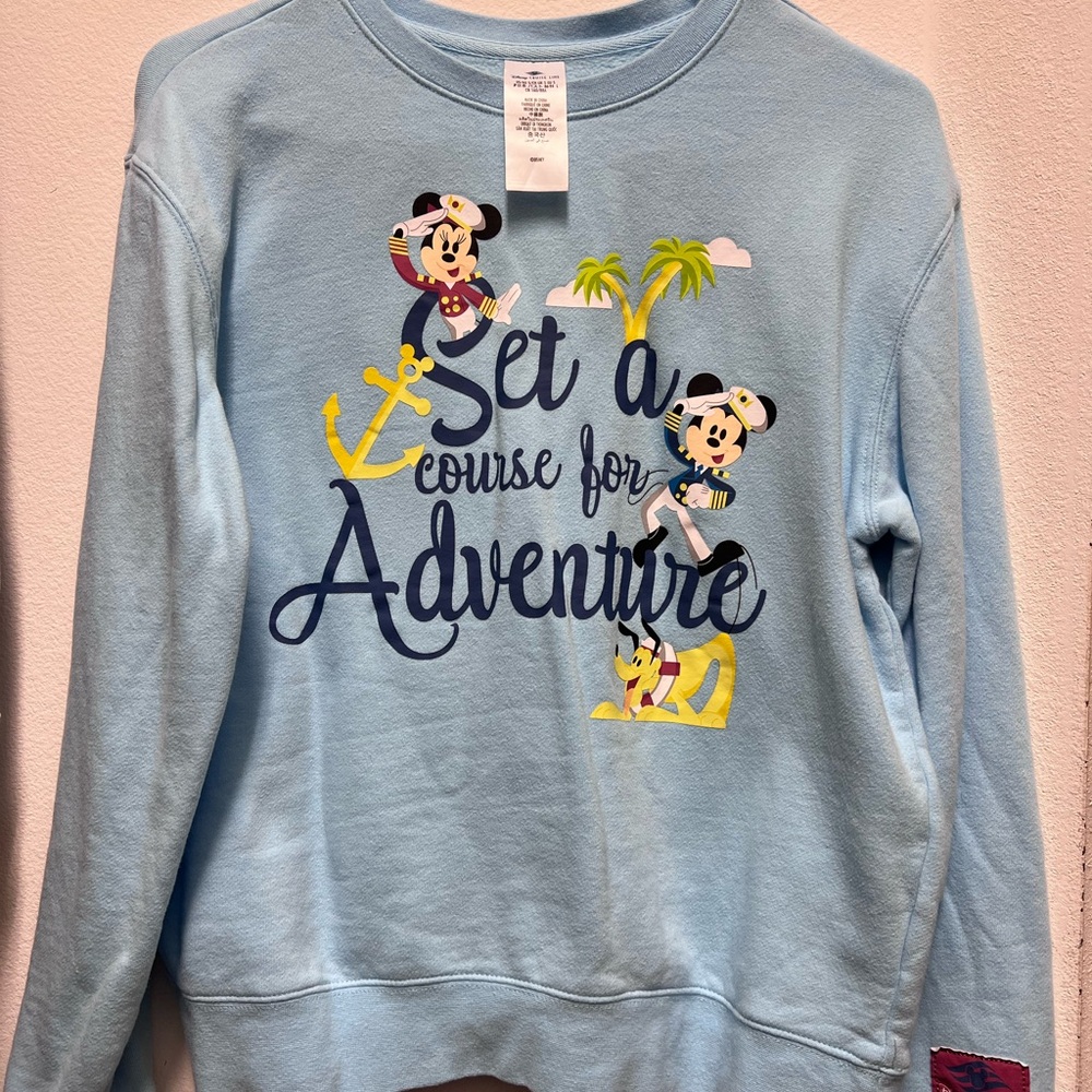 Disney Cruise Line pull over sweater set a course for adventure
